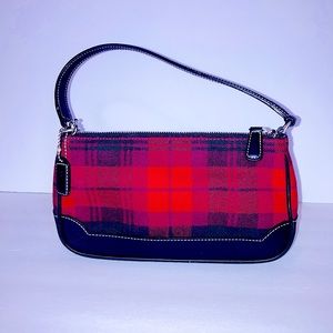 COACH Demi Hampton Plaid Mini Pochette